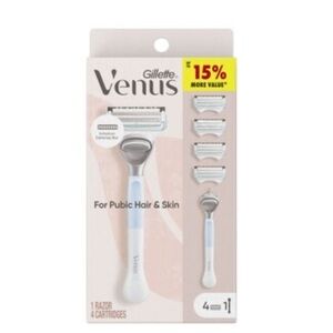 Gillette Venus for pubic hair 1 razor, 4 refills